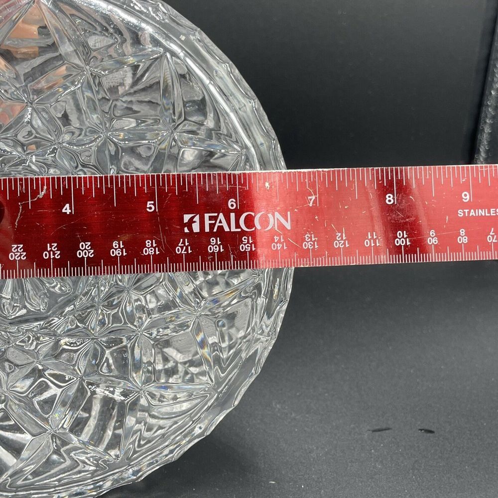 Vintage Etched Bohemian Crystal Decanter 12 Inch Glass With Stopper‎ - Picture 8 of 13
